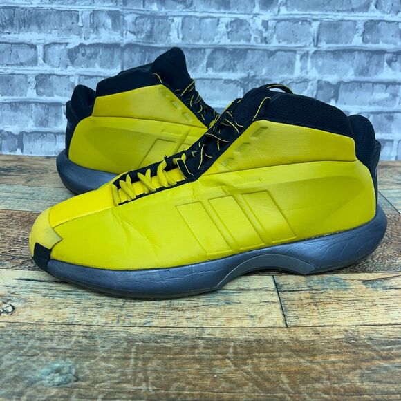 Adidas Crazy 1 Sunshine Yellow Black Kobe 2013 G98371 Mens Size 11 Rare - Picture 1 of 13
